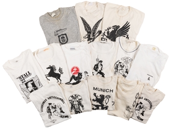  [CLOTHING]. Group of 14 T-Shirts from German Gay Bars or Es...