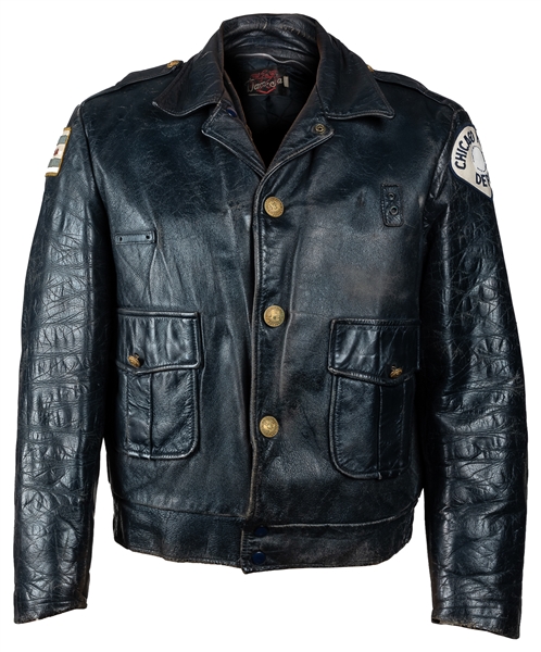  Chicago Police Department Obsolete Leather Jacket. Dan Jac,...