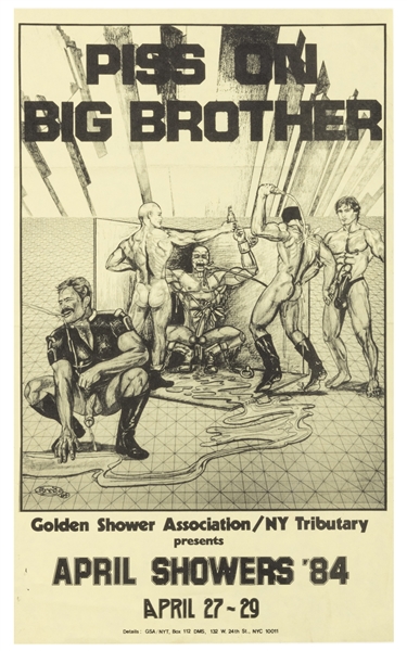  [FETISH]. “Piss On Big Brother” Flyer for the “April Shower...