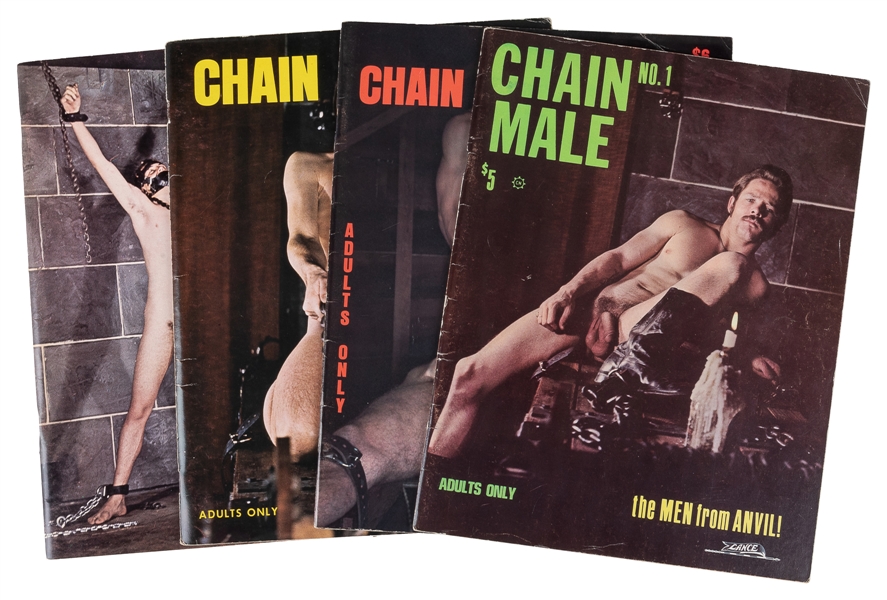  [MAGAZINES]. Group of 4 Issues of “Chain Male.” [Chicago: L...