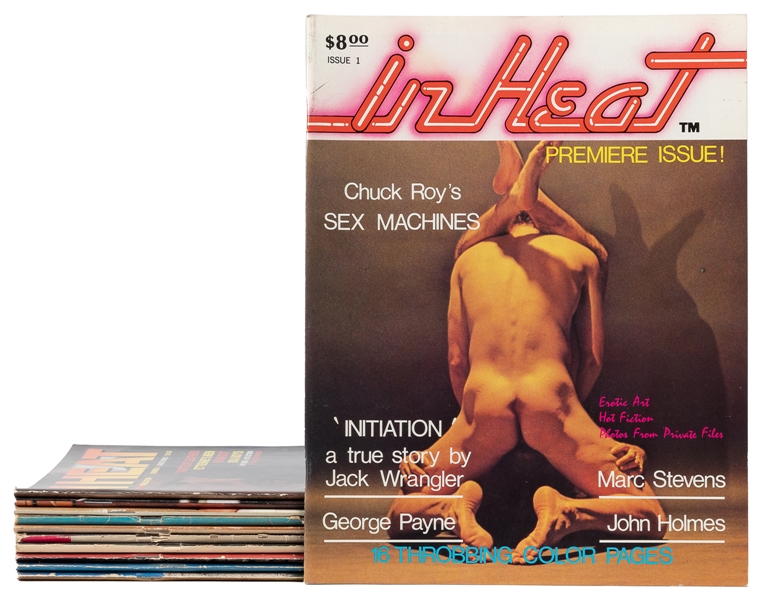  [MAGAZINES]. Group of 11 Issues of Assorted Gay Erotica Mag...