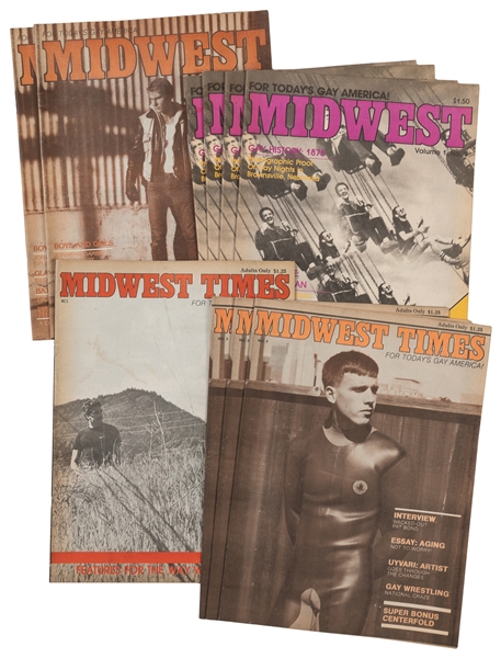  [MAGAZINES]. Group of 10 Issues of “Midwest” or “Midwest Ti...