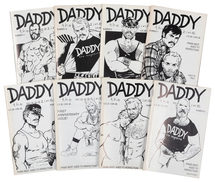  [MAGAZINES]. Group of 8 Issues of “Daddy the Magazine” Quar...