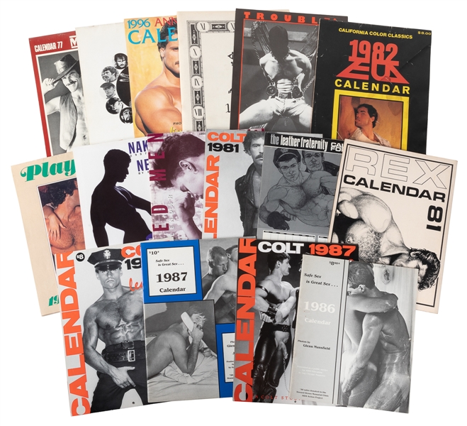  [MAGAZINES]. Group of 16 Magazine-Style Calendars. [V.p., c...