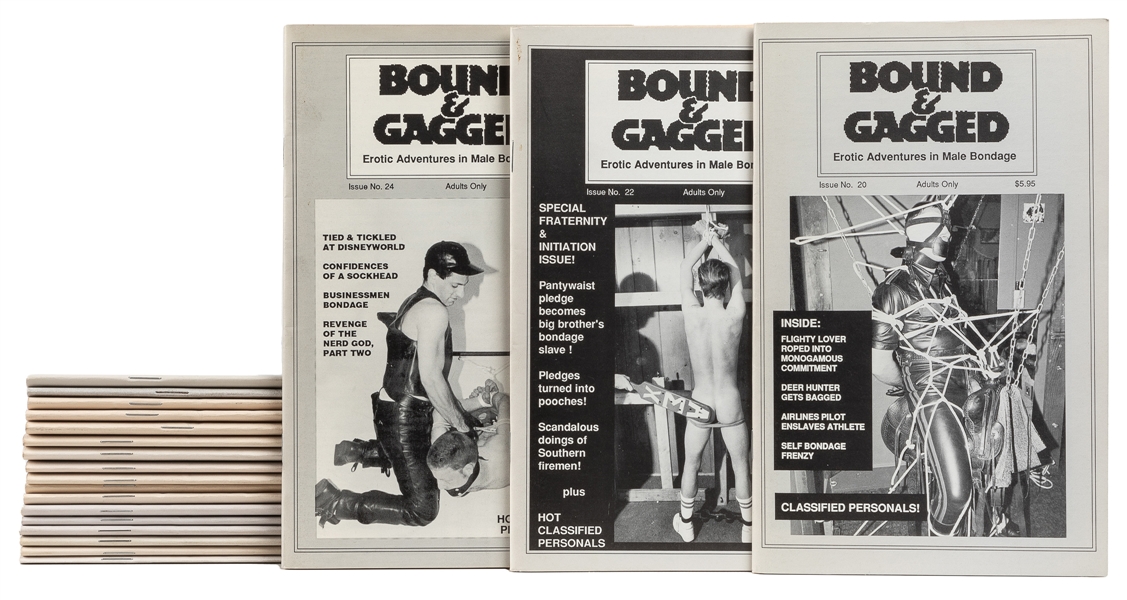  [MAGAZINES]. Group of 22 Digest-Sized Issues of “Bound & Ga...