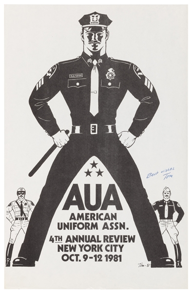  TOM OF FINLAND (1920 – 1991). AUA / American Uniform Assn. ...