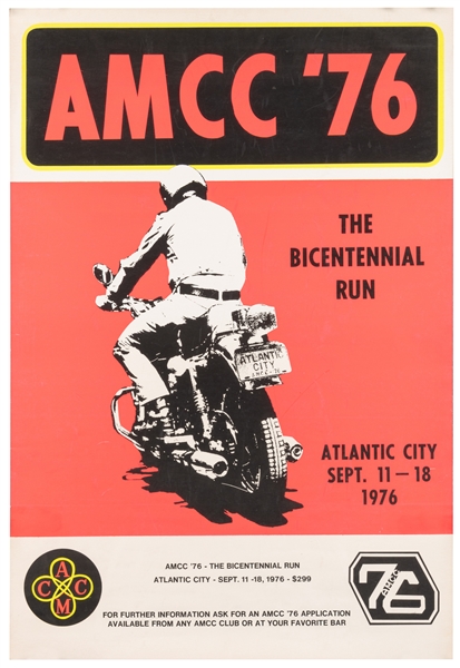  AMCC ‘76. [N.p.], 1976. Silkscreen poster for the Atlantic ...