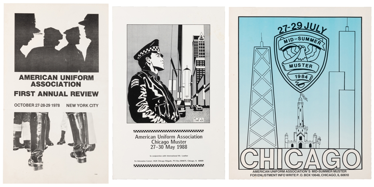  Trio of American Uniform Association Chicago Muster Posters...