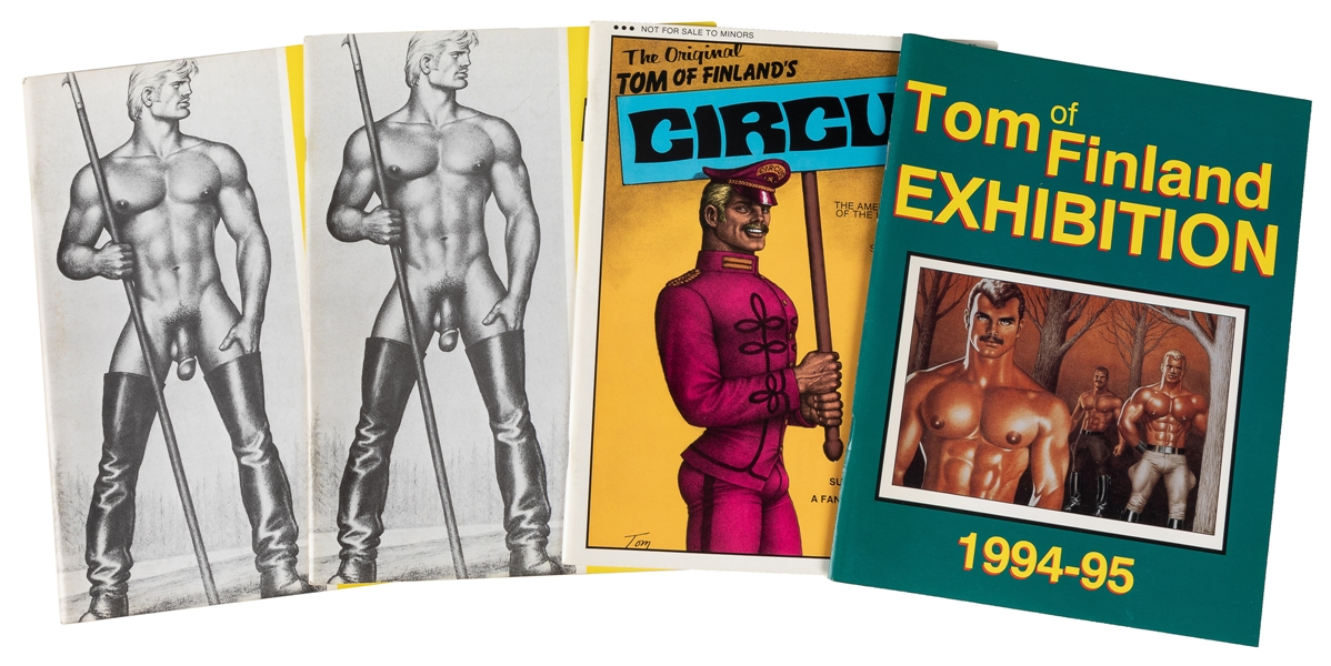  [TOM OF FINLAND]. Group of 4 Books. [N.p., ca. 1970s-90s]. ...