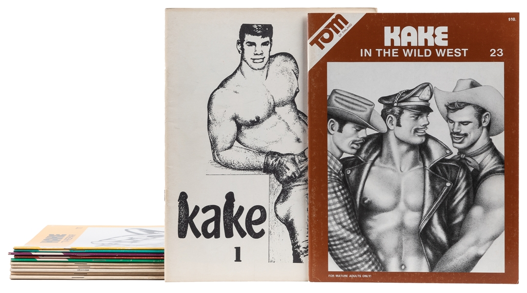  [TOM OF FINLAND]. Group of 12 Issues of “Kake.” [N.p., n.d....