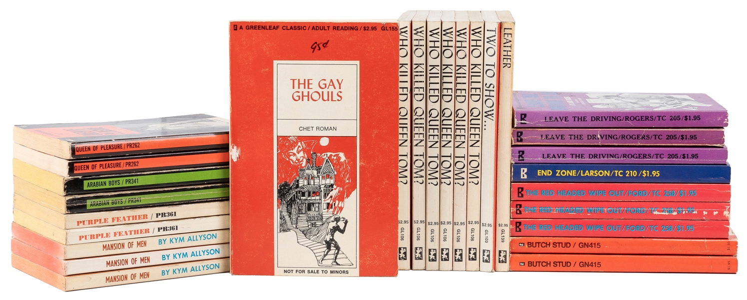  Group of 27 Gay Erotica Novels from Assorted Publishers. [V...