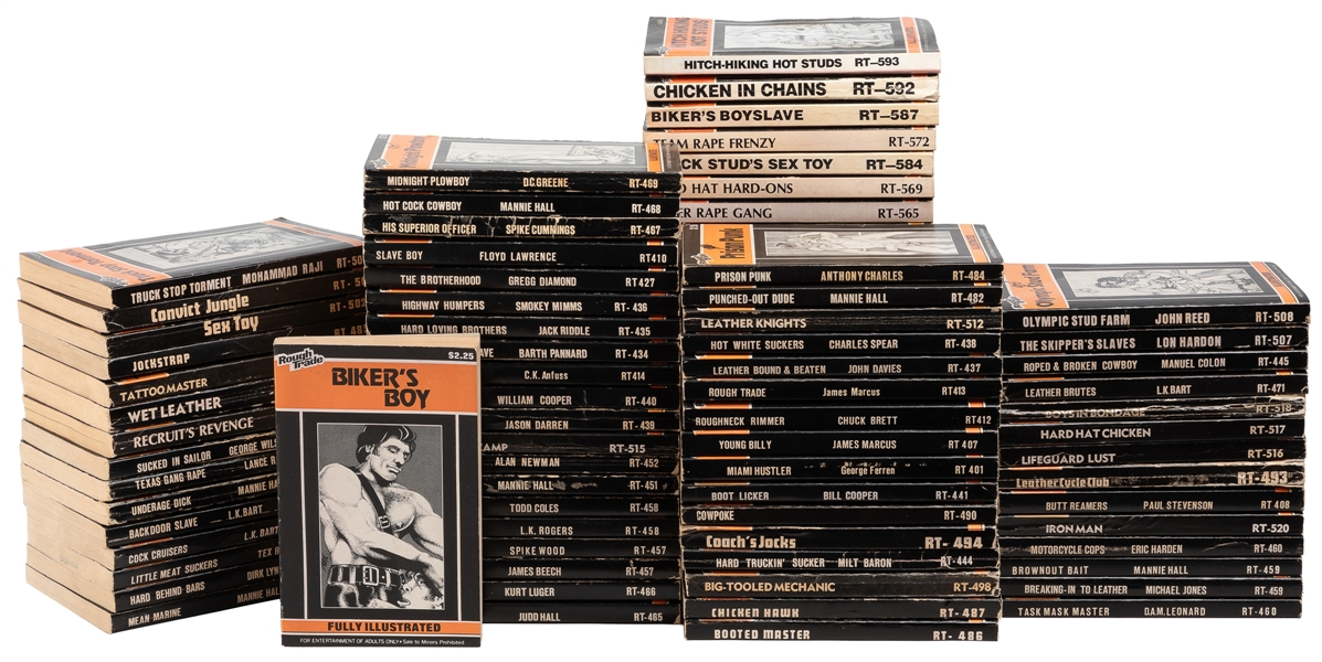  Group of Nearly 120 Novels in the “Rough Trade” Series. [Ro...