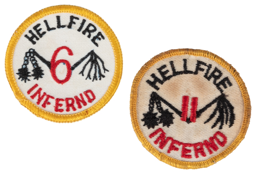  Pair of Embroidered Club Run Patches for the Chicago Hellfi...