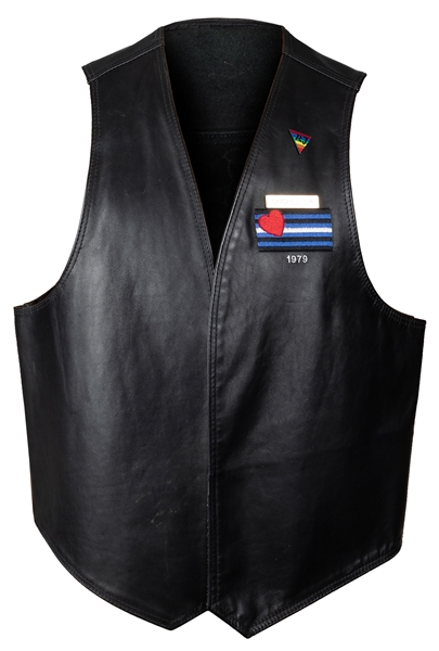  Gary Chichester’s Black Leather Vest. Chicago: Shell-don ta...