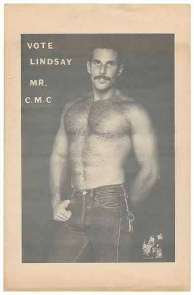 Vote Lindsay Mr. C. M. C. [Los Angeles: Stud, ca. 1978-79]. 