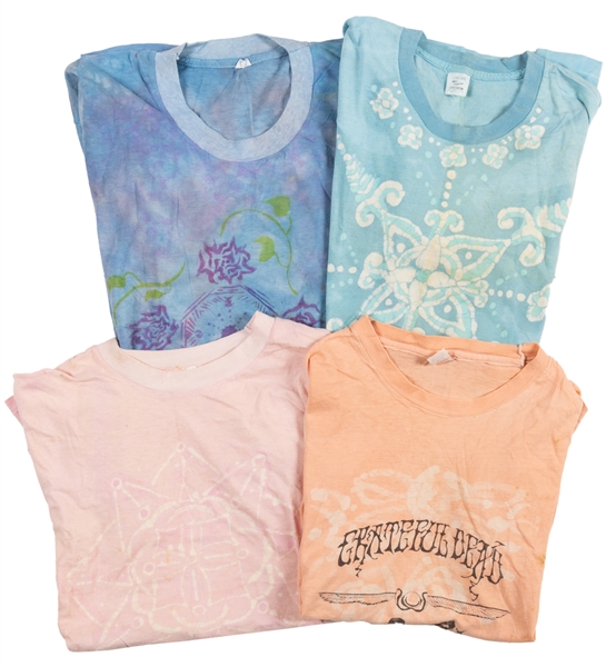  [GRATEFUL DEAD]. Group of Four Batik “Dead Lot” T-Shirts. C...