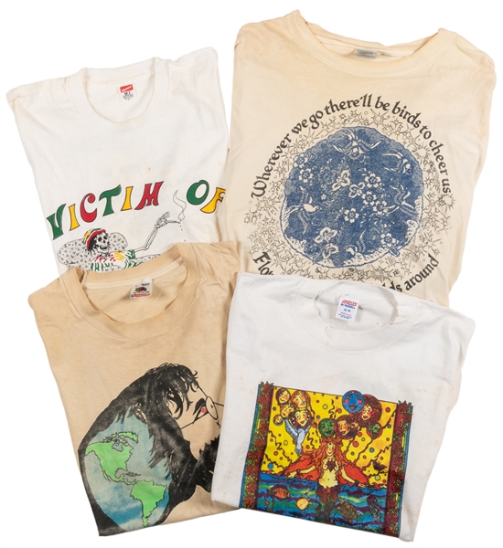  [GRATEFUL DEAD]. Group of Four “Dead Lot” T-Shirts. 1980s-9...