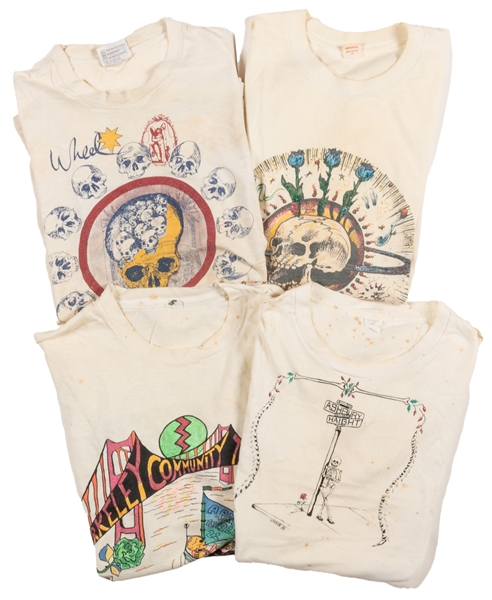  [GRATEFUL DEAD]. Group of Four “Dead Lot” T-Shirts. 1980s. ...