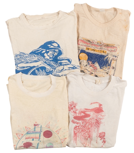  [GRATEFUL DEAD]. Group of Four “Dead Lot” T-Shirts. 1970s-8...