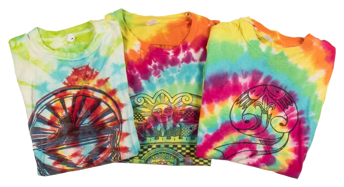  [GRATEFUL DEAD]. Group of Three Tie-dye “Dead Lot” T-Shirts...