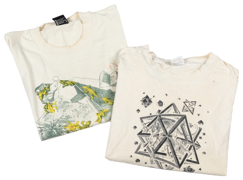  [VINTAGE T-SHIRTS]. Two 1980s M.C. Escher T-Shirts. Holland...