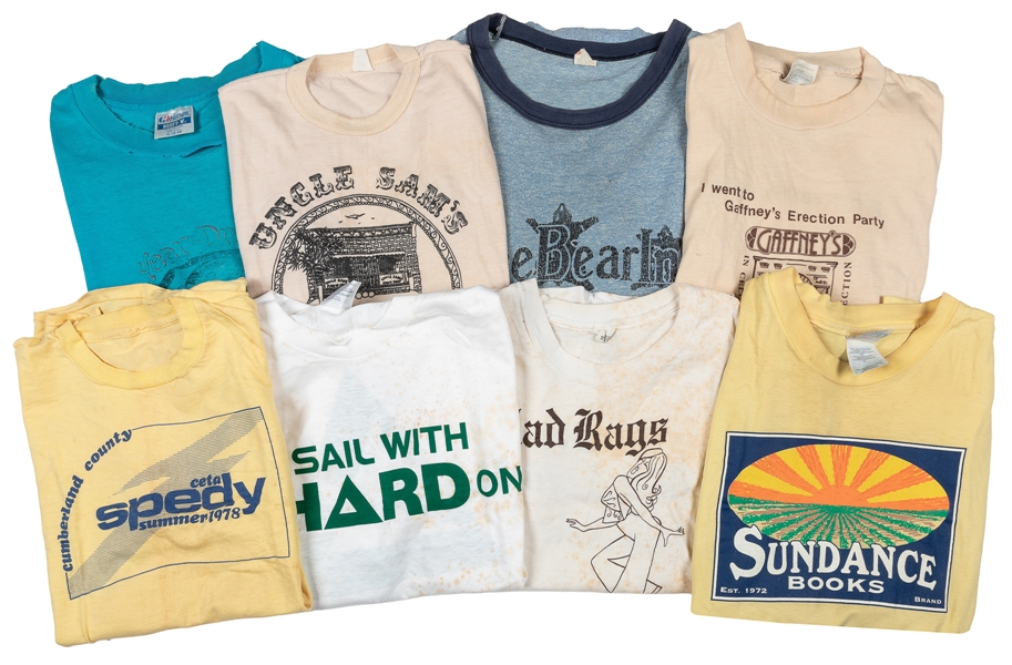  [VINTAGE T-SHIRTS]. Group of Eight T-Shirts. Circa 1970s-90...