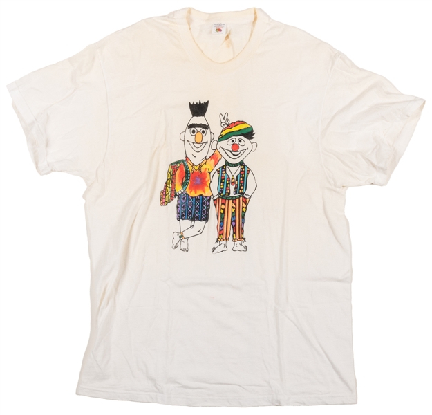  [VINTAGE T-SHIRTS]. Bert & Ernie Hippie Shirt. Fruit of the...