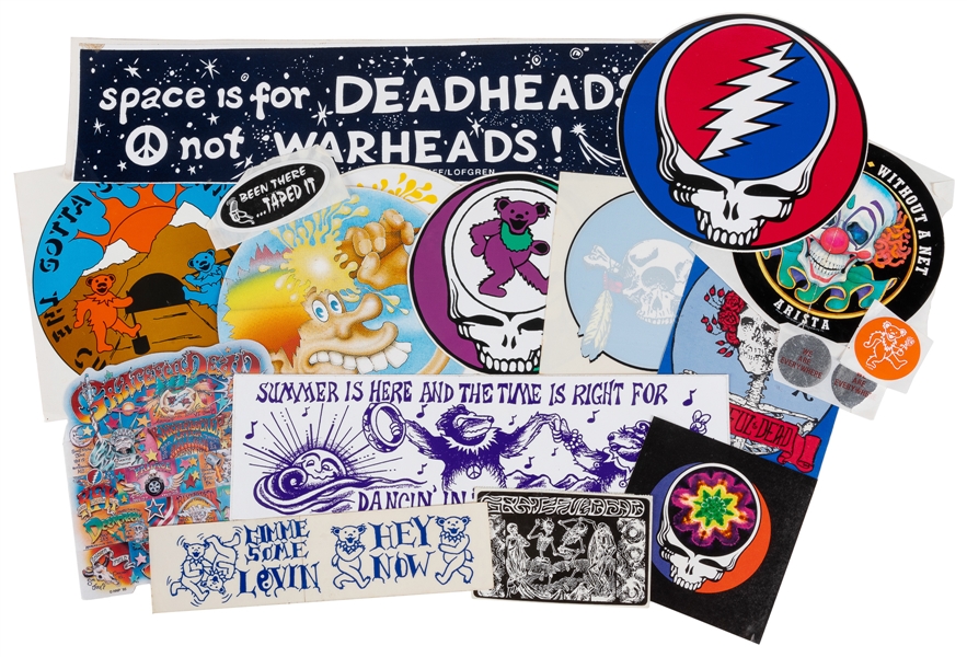  [GRATEFUL DEAD]. Group of Bumper Stickers and Window Decals...