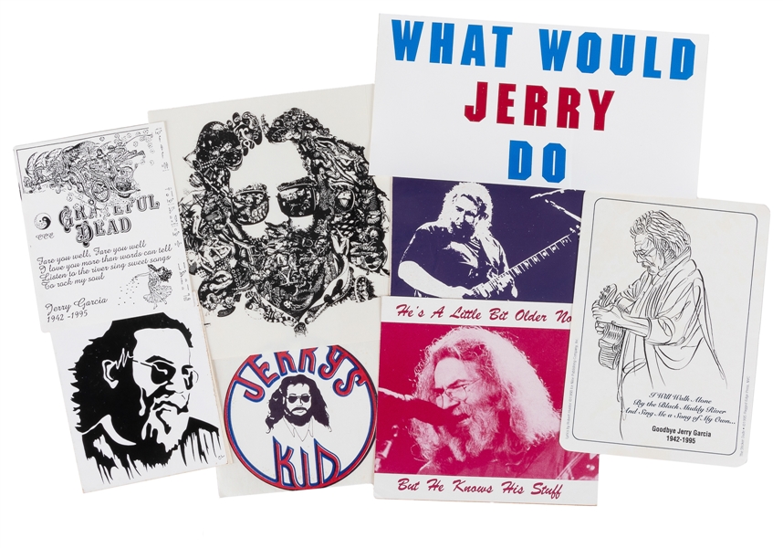  [GARCIA, Jerry (1942-1995)]. Group of Bumper Stickers and W...