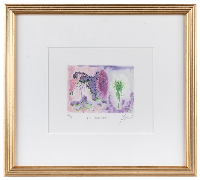  GARCIA, Jerry (1942-1995). Sea Anemone. [1992]. Color litho...