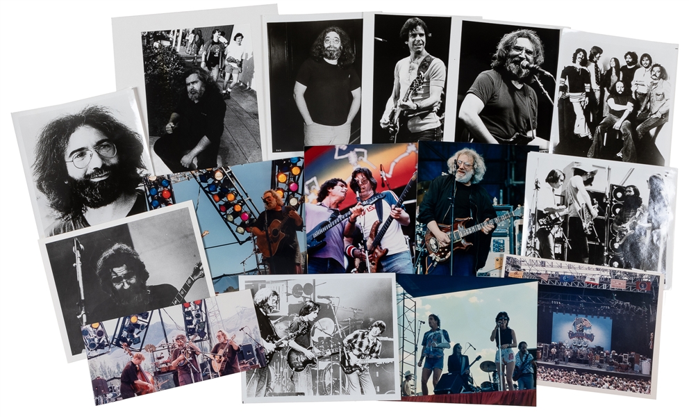  [GRATEFUL DEAD]. Group of 15 Photographs. 1970s-90s. Group ...