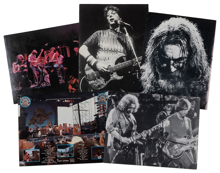  [GRATEFUL DEAD]. Year-at-a-Glance / Group of 5 Photographs ...