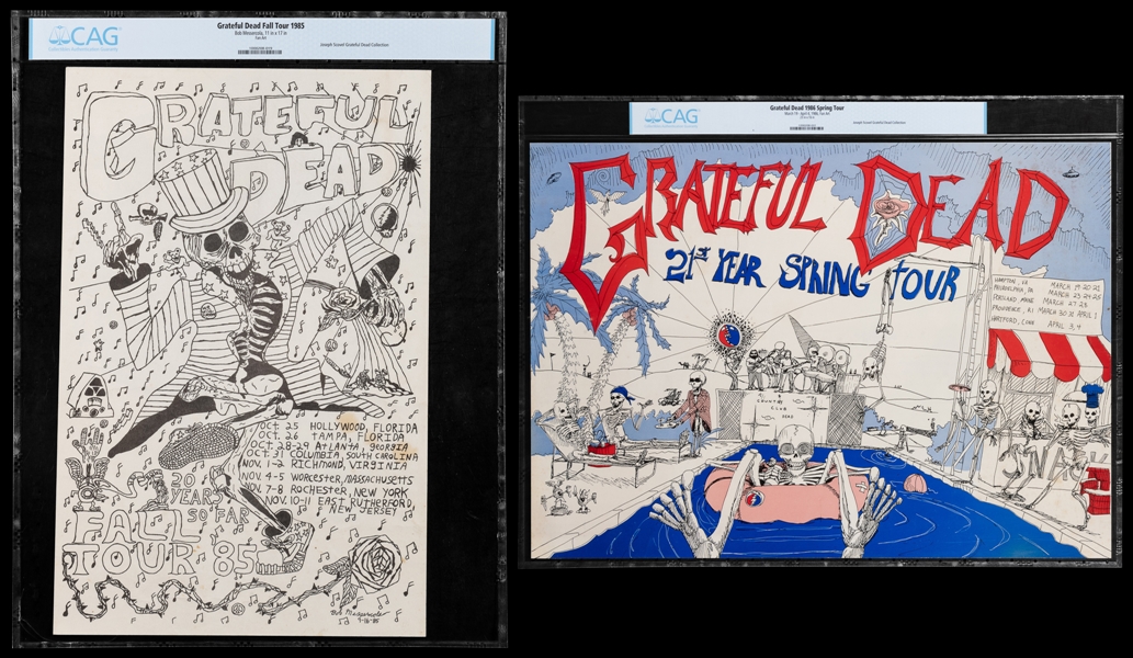  [GRATEFUL DEAD]. Two “Dead Lot” Posters / Fall ‘85 / Spring...