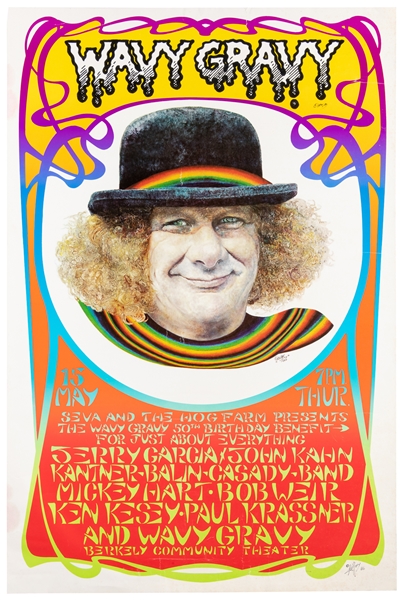  KELLEY, Alton (1940-2008). WAVY GRAVY (b. 1936). Wavy Gravy...