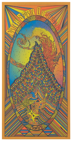  ARTIST UNKNOWN. Three Psychedelic Silkscreen Posters / Dark...