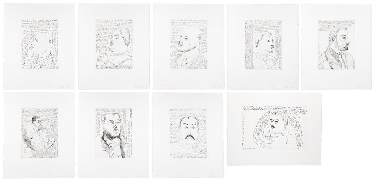  HEYMAN, Daniel (American, b. 1963). Nine Portraits of Iraqi...