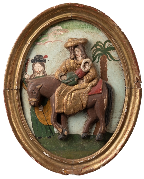  [FOLK ART]. (European, 20th century). The Flight into Egypt...