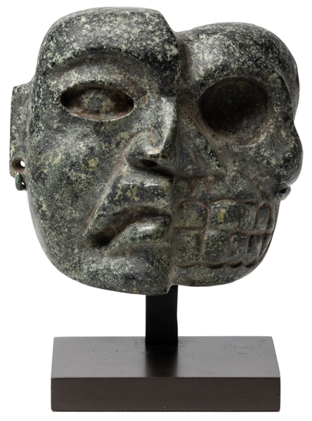  Life & Death Olmec Mask. Olmec, ca. 1000 BC. Carved stone. ...