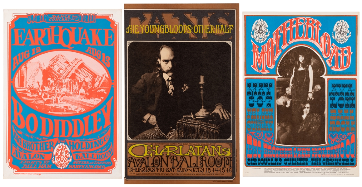  Family Dog Concert Posters. Group of 3 Posters, including: ...