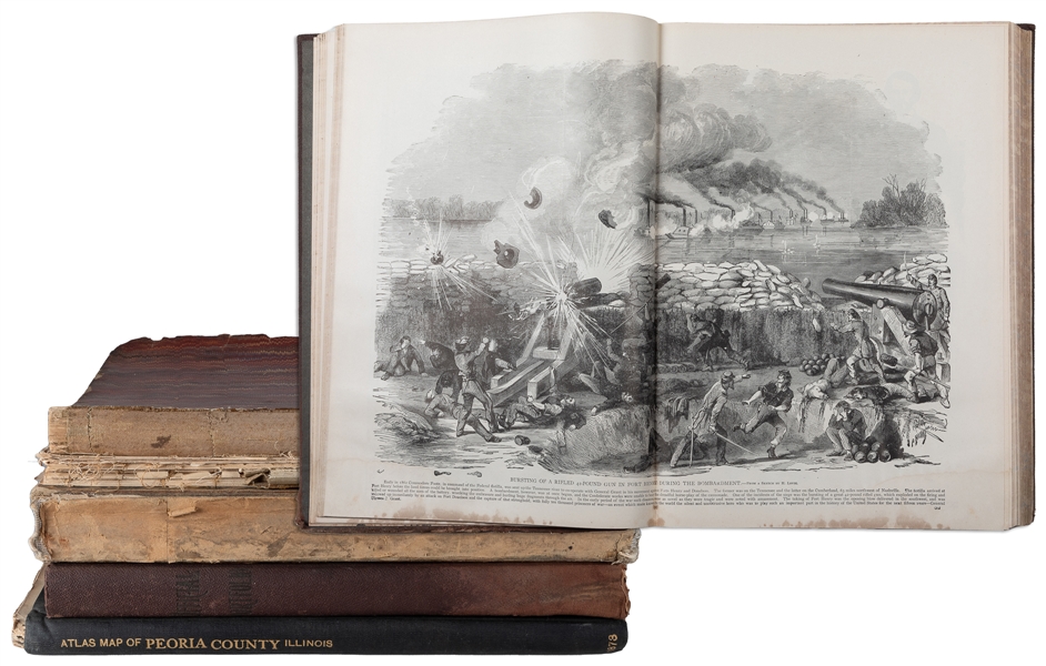  [CIVIL WAR]. Group of Illustrated Histories and Atlases. 18...