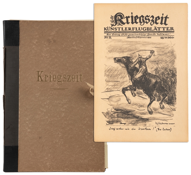  [WORLD WAR I]. Kriegszeit: Künstlerflugblätter [Wartime Ill...