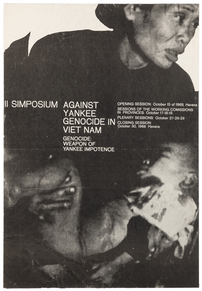  [PROTEST]. [VIETNAM WAR]. Poster for Second Symposium Again...