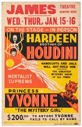  HARDEEN (Theo. Weiss, 1945). Hardeen. Brother of Houdini. P...