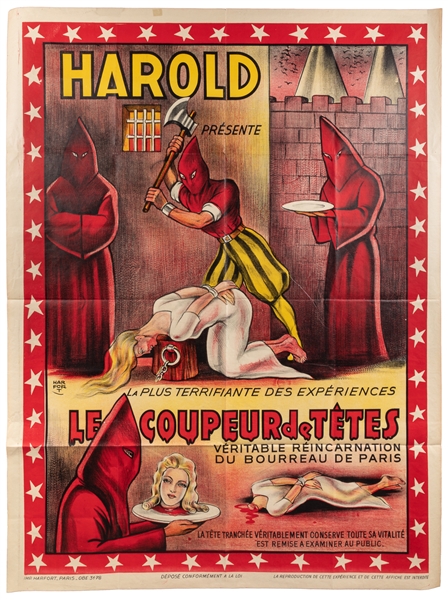  HAROLD. Harold Presente Le Coupeur de Tetes. Paris: Harfort...