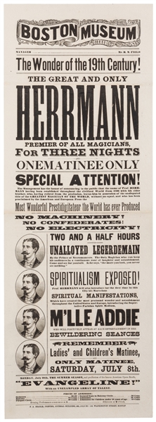  HERRMANN, Alexander (1844 – 96). The Great and Only Herrman...