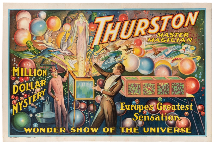  THURSTON, Howard (1869 – 1936). Thurston Master Magician. M...