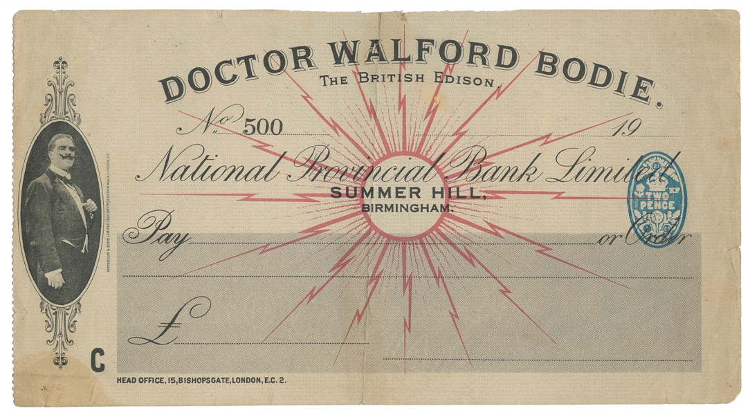  BODIE, Walford (1869 – 1939). Doctor Walford Bodie Pictoria...