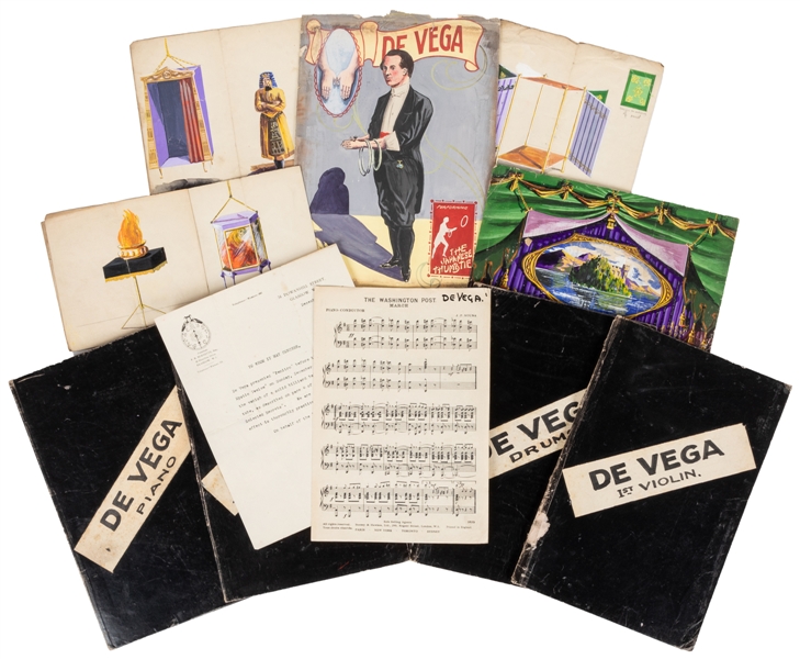 DE VEGA (Alex Stewart, 1892 - 1971). Collection of Magic Eph...