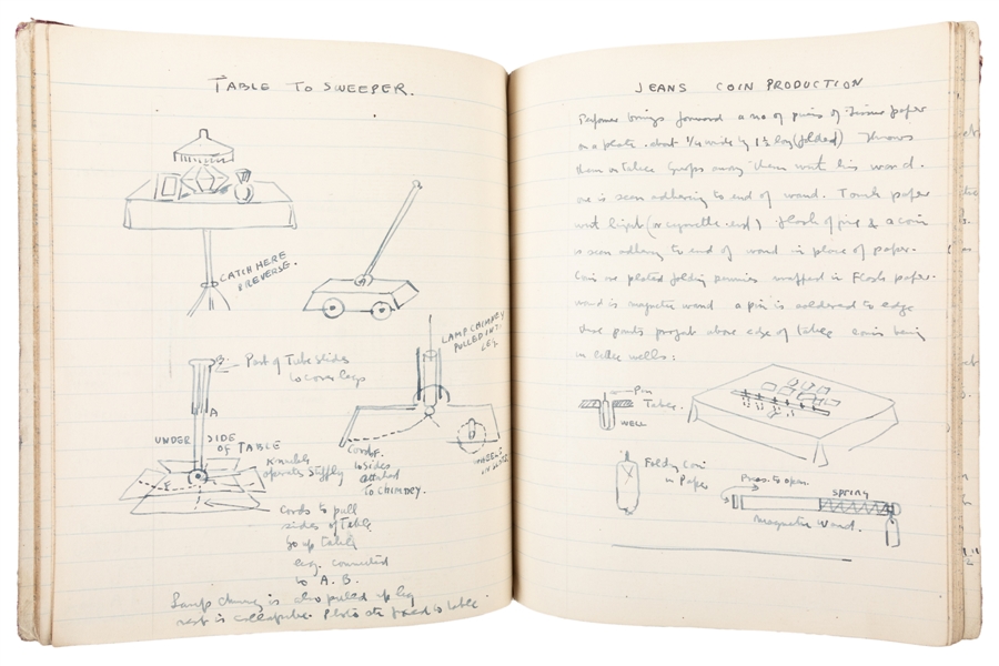 DE VEGA (Alex Stewart, 1892 - 1971). Twelve Handwritten Inst...