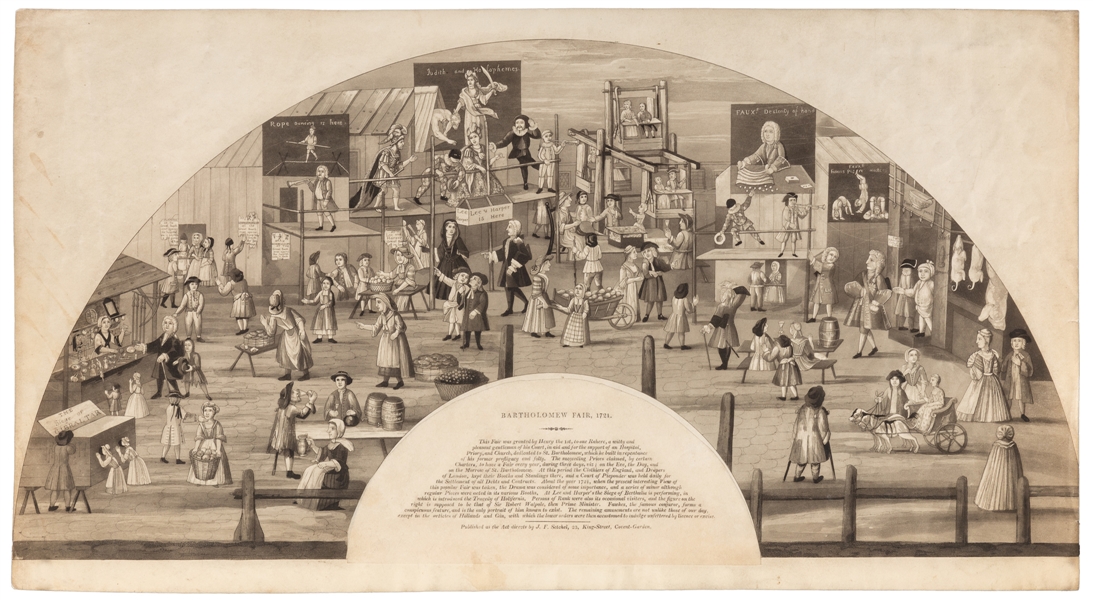  [FAWKES] Bartholomew Fair. London: J.F. Setchel, 1721. Hand...